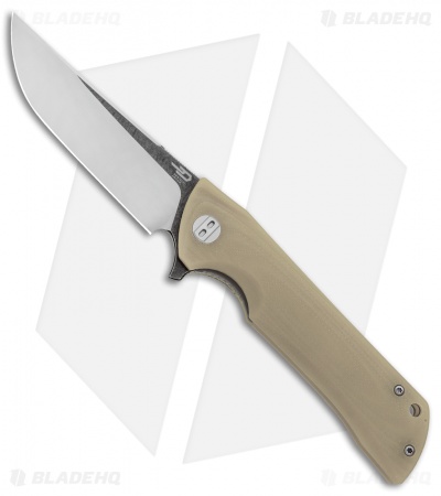 Bestech Knives | Paladin Liner Lock Knife | Tan Two-Tone