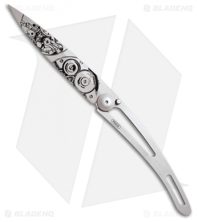 Deejo Watchmaker Tattoo 37g Ultra-Light Knife Stainless (3.75" Satin)