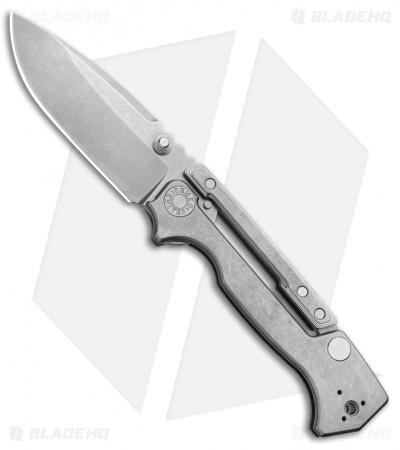 Demko Knives AD-15MG Scorpion Lock Knife Full Stonewash Ti  (3.75" Satin)