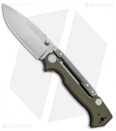Demko Knives AD-15MG Scorpion Lock Knife OD Green G-10 (3.75" Satin)