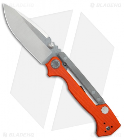 Demko Knives AD-15MG Scorpion Lock Knife Orange G-10 (3.75" Satin)