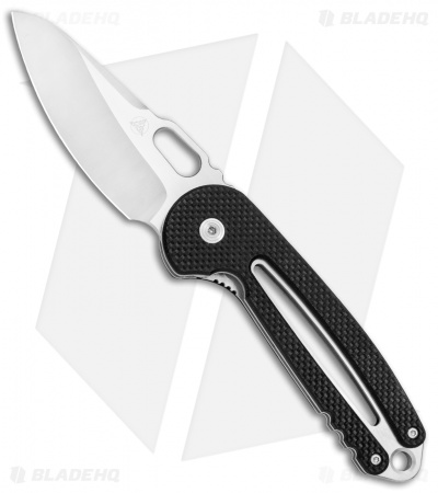 Nemesis Holey Moley Liner Lock Knife Black G-10 (3" Satin) NK-18