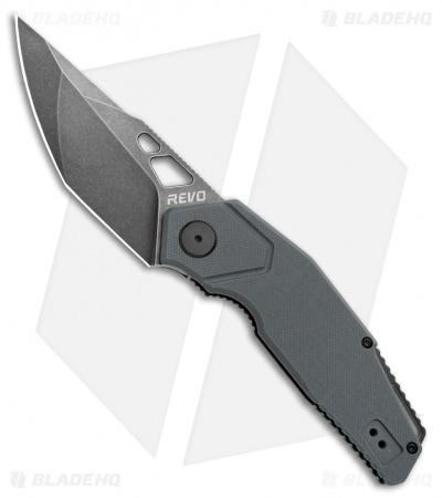 REVO Berserk Frame Lock Folding Knife Gray G-10 (3.4