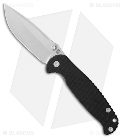 Real Steel S6 Frame Lock Knife Black G-10 (3.75