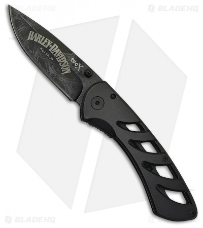 Tec-X Harley-Davidson Exo-Lock Framelock Knife Black (2.675 Black) 52092