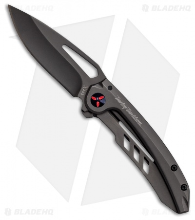 Tec-X TH-1 Frame Lock Knife Black Stainless Steel (2.875