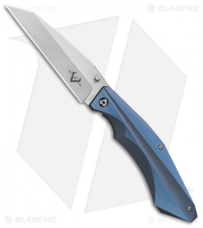 V Nives Ti-Sportster Frame Lock Knife Blue Titanium (3.75" Satin) V03TIPBL