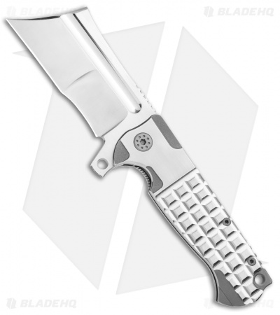 Andre de Villiers Custom Battle Cleaver Flipper Knife Frag Satin (4