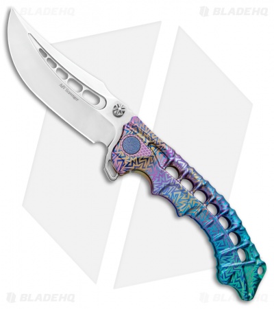 Andre De Villiers Scavenger Frame Lock Knife Colored Ti (4.25