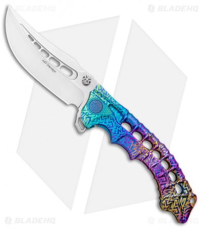 Andre De Villiers Scavenger Frame Lock Knife Colored Ti (4.25