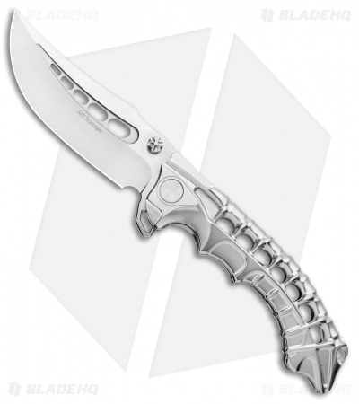 Andre De Villiers Scavenger Frame Lock Knife Satin Ti (4.25