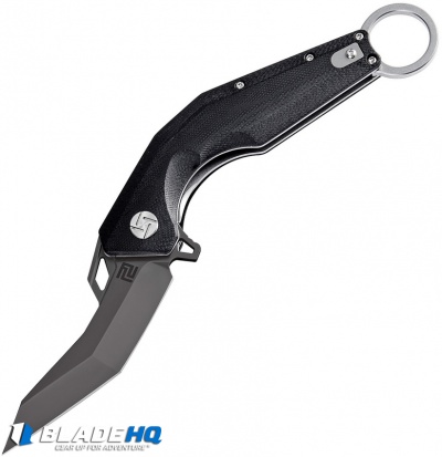 Artisan Cutlery Cobra Liner Lock Knife Smooth Black G-10 (3.5