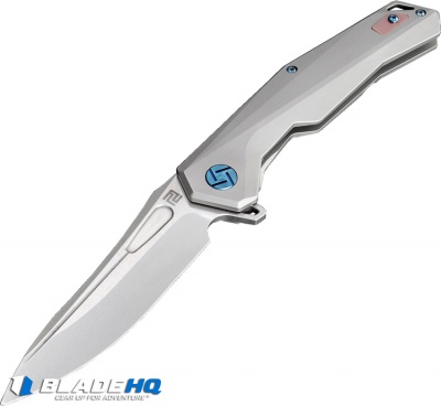 Artisan Cutlery Zumwalt Frame Lock Knife Gray Titanium (3.8" Satin M390)