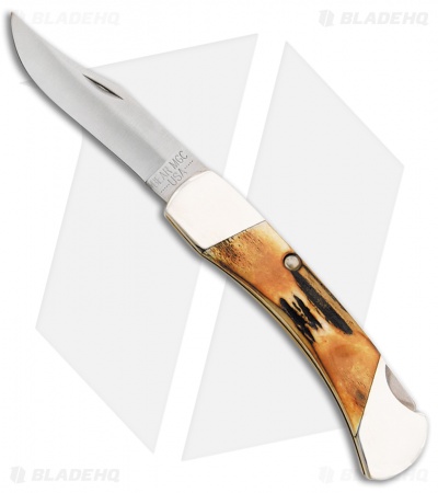 Bear and Son Folding Hunter Stag Bone (3.75" Satin)