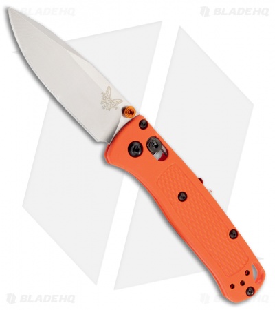 Benchmade Mini Bugout AXIS Lock Knife Orng(2.875" Satin)*DISCOUNT*