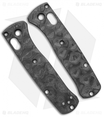 Flytanium Raindrop Carbon Fiber Scales for Benchmade Mini Bugout Knife