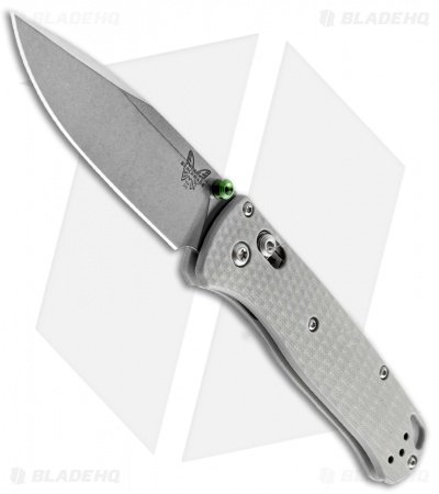 Benchmade Bugout Gray G-10 AXIS Lock Knife (3.2" Satin 20CV) 535-2002