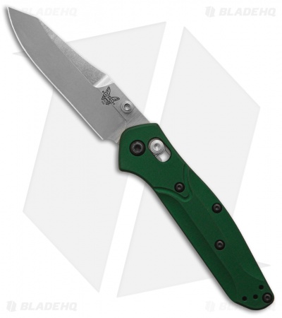 Benchmade 945 Mini Osborne AXIS Lock Knife Green (2.9" Satin)