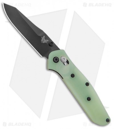 Flytanium Jade G-10 Scales + Benchmade 945 Mini Osborne Knife (2.9" Black)
