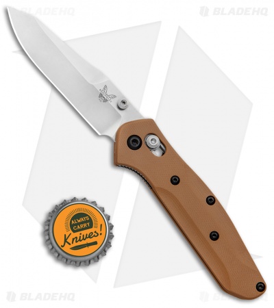 Flytanium Brown G-10 Benchmade Mini Osborne Knife - Blade HQ