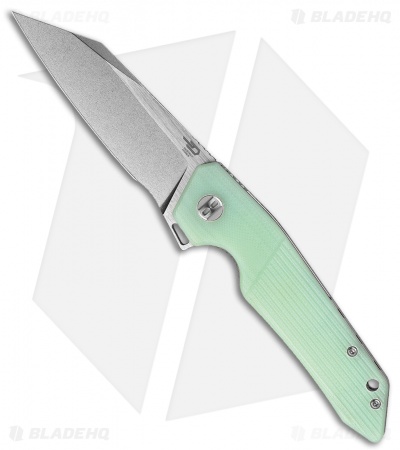 Bestech Knives Barracuda Liner Lock Knife Jade G-10 (3.5" SW) BTKG15D1