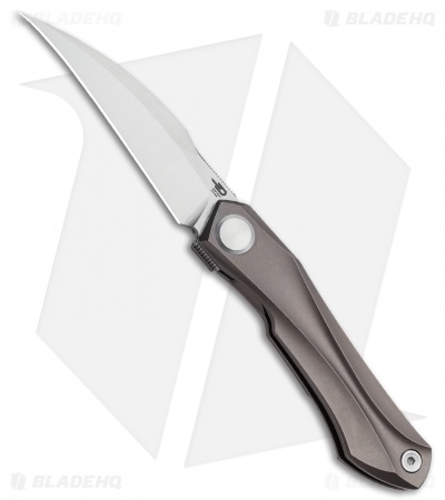Bestech Knives Ivy Frame Lock Front Flipper Bronze Ti (3" Satin)