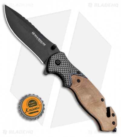 Boker Magnum Blomkvist Liner Lock Knife Wood (3.4