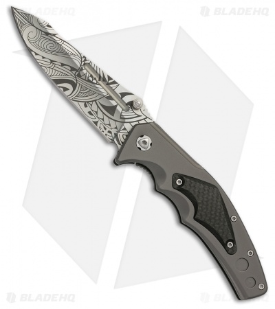 Browning Black Label Wihongi Signature Attachment Frame Lock Knife (3.75" Gray)