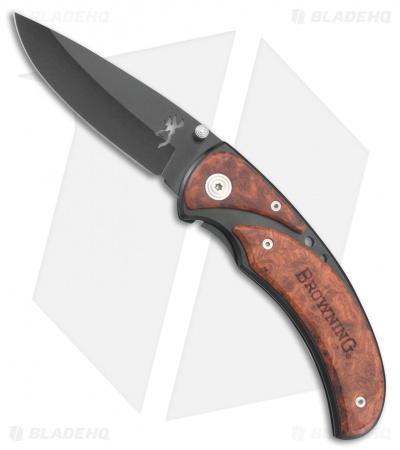 Browning Ebony Frame Lock Knife Cocobolo Drop Point (3.75
