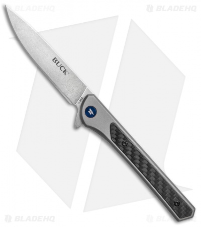 Buck 264 Cavalier Frame Lock Knife Aluminum w/ Carbon Fiber (3.6" SW 7Cr17)