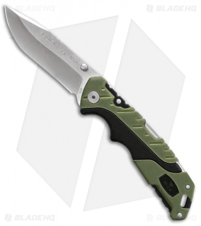 Buck Pursuit Large Lockback Knife Green GFN (3.625" Satin) 0659GRS