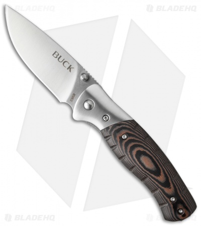 Buck Small Folding Selkirk Knife Micarta (3.25" Satin) 0835BRS-B