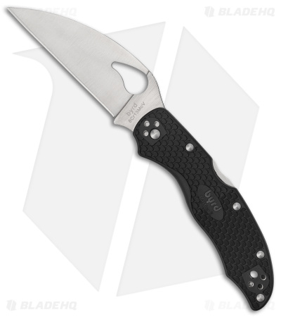 Byrd Robin 2 Lockback Knife Wharncliffe Black FRN (2.4" Satin) BY10PBKWC2
