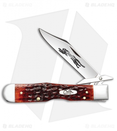 Case Cheetah Pocket Knife 4.375" Chestnut Bone (6111 1/2L CV) 07019