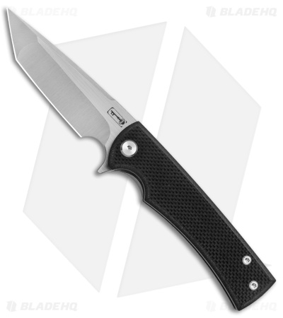 Chaves Liberation Street Tanto Frame Lock Knife Black G-10 (3.4