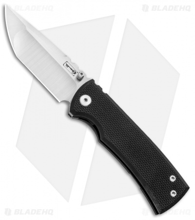 Chaves Redencion Street Tanto Knife Black G-10/Ti (3.25" Satin)