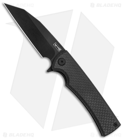Chaves Knives Exclusive Sangre Street Flipper Knife Carbon Fiber (3.4" Black)