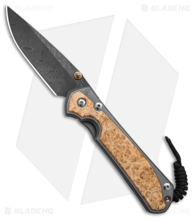 Chris Reeve Large Sebenza 31 Frame Lock Knife Box Elder (3.625" Boomerang Dama)