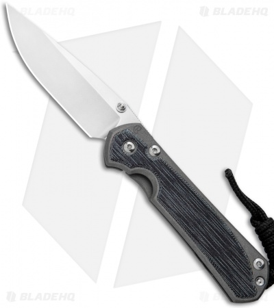 Chris Reeve Small Sebenza 31 MagnaCut Knife Black Micarta (2.94" Stonewash)