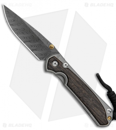 Chris Reeve Small Sebenza 31 Knife Bog Oak Knife Double Lug (2.94" Damascus)