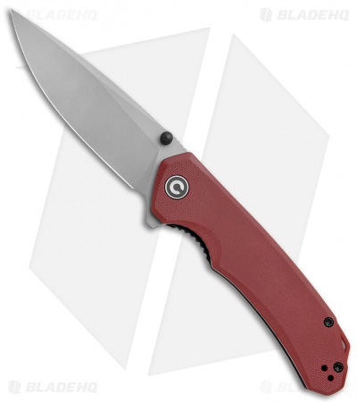 CIVIVI Brazen Drop Point Liner Lock Knife Red G-10 (3.5