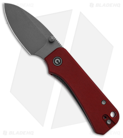 CIVIVI Baby Banter Liner Lock Knife Burgundy G-10 (2.4" Stonewash)
