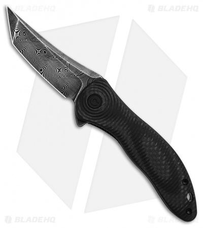 CIVIVI Synergy3 Tanto Liner Lock Knife Carbon Fiber (Damascus)