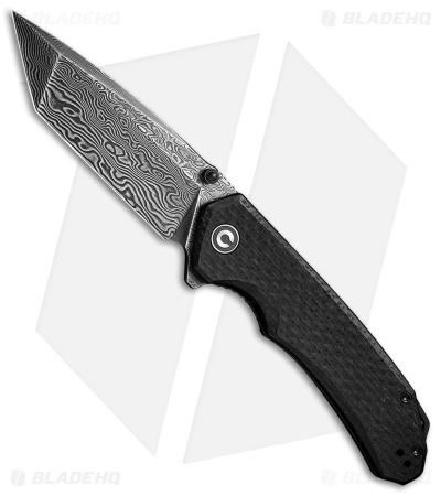 CIVIVI Brazen Tanto Liner Lock Knife Black Micarta (3.5" Damascus) C2023DS-1