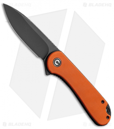 CIVIVI Elementum Liner Lock Knife Orange G-10 (2.9" Black D2) C907Y