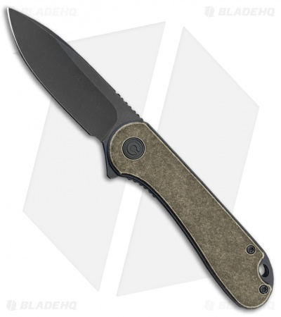 CIVIVI Elementum Liner Lock Knife Brass (2.9" Black Stonewash)