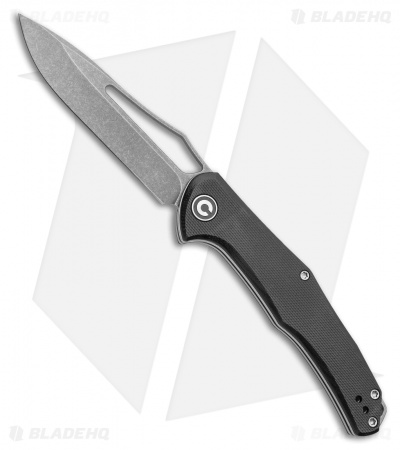 CIVIVI Fracture Drop Point Slip Joint Knife Black G-10  (3.5