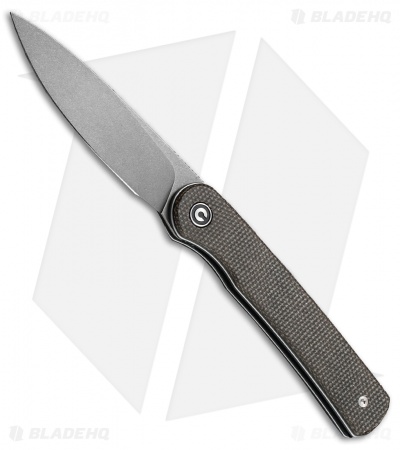 CIVIVI Ferrum Forge Stylum Slip Joint Knife Dark Green Micarta (3" Stonewash)