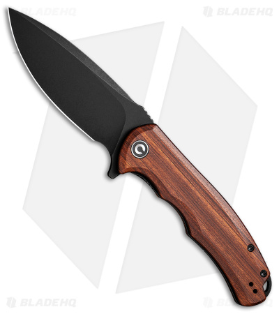 CIVIVI Praxis Flipper Liner Lock Knife Cuibourtia Wood (3.75" Black) C803H