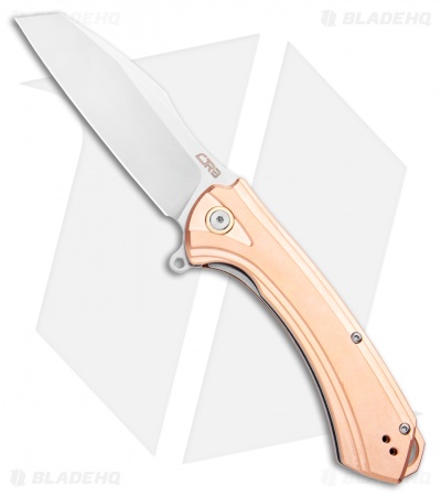 CJRB Cutlery Barranca Liner Lock Knife Copper (3.5" Stonewash)